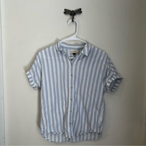 Universal Thread Striped Button-Up Shirt